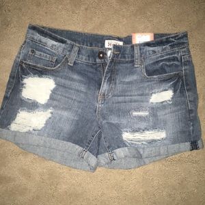 Juniors denim shorts